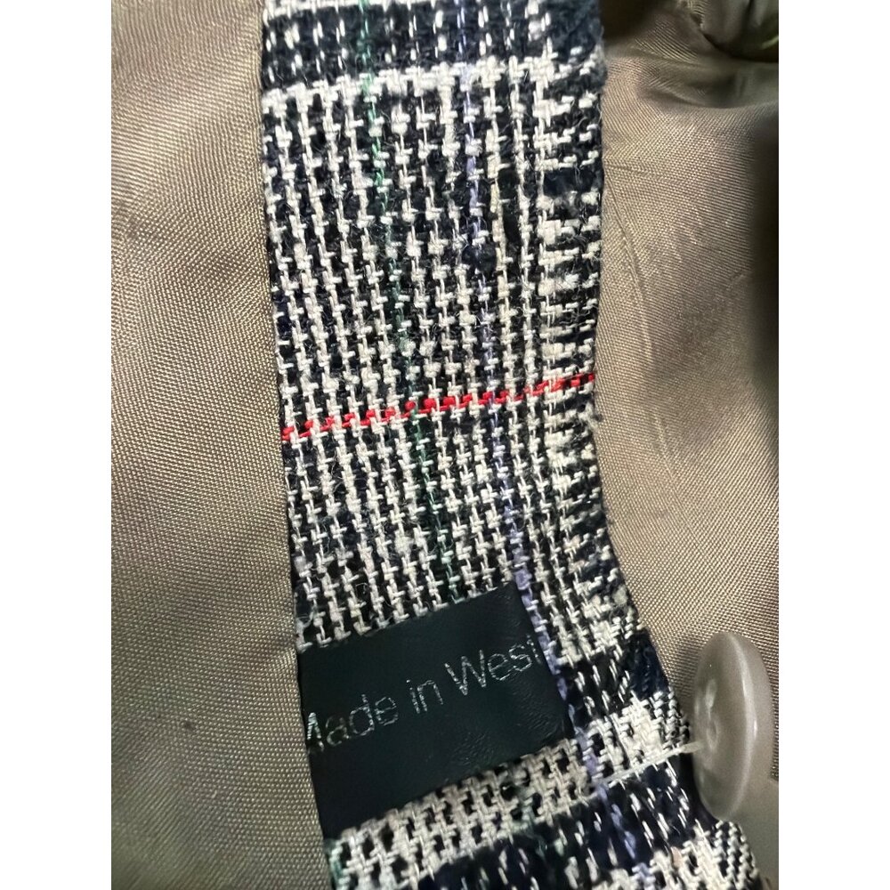 BOSS Hugo Boss Men's 42S Plaid Gray Plaid Wool Blazer Glen Check Sport Coat - Picture 8 of 16